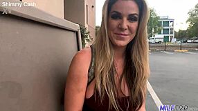 hey, this dirty blonde bombshell is giving up her sexy milf ass to a horny stud in hardcore amateur action