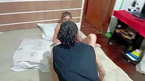 Friend of my stepdaughter pleased me with finger and tongue