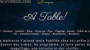 Oh Wow A Table French Audio Femdom Milking Sissy Cei On Desk!