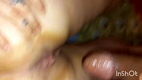 Blonde Big Tits Girlfriend Deepthroats And Rides In Interracial Anal Creampie With Black Friend