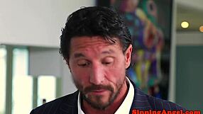 Bigtits beauty enjoys intense close-up action in missionary position.