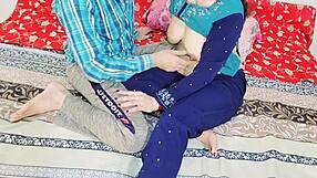 Desi hot couple enjoys anal fucking in bedroom with rough doggystyle and hindi audio