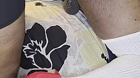 Abw wife in costumes gets anal toys and cum covered by ebony husband in homemade femdom