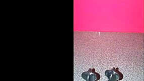 Sissy Selfbondage Preparation With Anal Plug And Extreme Monster Cock Dildo