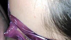 Detailed scene of a sexy woman giving an intense oral pleasure experience