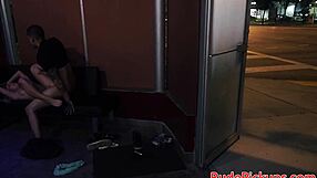 What If A Bound Babe Gets Roughfucked By Dom Stranger In Public?