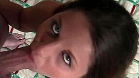 Horny Young Guy Gives Missy a Facial Cumshot After Blowjob and Handjob