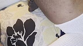 Abw wife in costumes gets anal toys and cum covered by ebony husband in homemade femdom