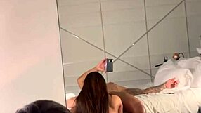 Morning routine includes a steamy blowjob and handjob session with hot Luiza Marcato