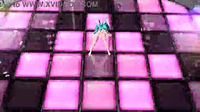 Oh my god, can you imagine Hatsune Miku from Vocaloid in full nude bunny costume showing off big ass and tits with pussy exposed!