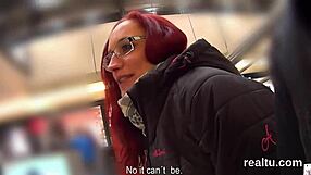 Why does this gorgeous Czech kitten striptease in the shop before hardcore pov anal?