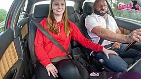 skinny german teen meets older man for hotel casting and pov sex