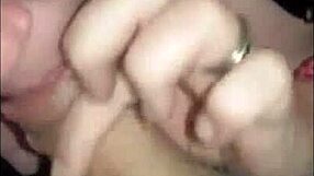 Slut Wife Emily Delivers Intense Blowjob and Cumshot on Big Tits