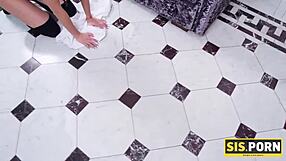 I can't believe how that clever guy tricked my step sister with fake promises just to nail her tight pussy