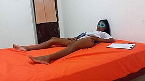 Hey, why is this cute Mexican student skipping classes to make homemade porn and flash her delicious natural tits?