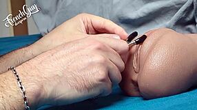 French Guy Subtly Sticks Tongue In Your Ass With Clamps On Pussy And Insults