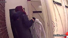 Why does this gorgeous Czech kitten striptease in the shop before hardcore pov anal?