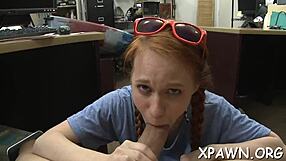 Fine booty amateur gets tight pussy filled with hardcore cock fucking