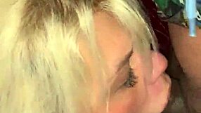 Why Does This Blonde Mature Slut Deepthroat Big Black Cock Like A Total Whore