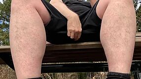 Look at chubbykaot flashing her curvy belly and masturbating solo in the forest for another outdoor homemade adventure