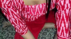 Berättelse nawali gift bhabhi bedrar på bröllopsnatten med devar för tight fitta sex i indisk stil