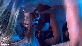 Milf Practices Pussy Licking And Foot Fetish Moves With Wet Cunilingus For Her Upcoming Sexy Date