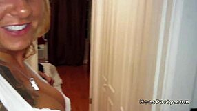 dude's capturing these hot babes banging hard at the wild party 😈