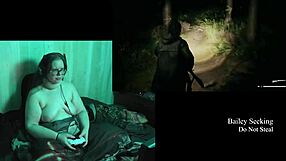 naked alan wake 2 play through part 19 with bbw brunette in glasses showing big natural tits!