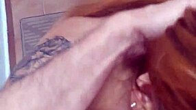 Watch This Wife Kneel Down and Suck Her Husband's Massive Cock!