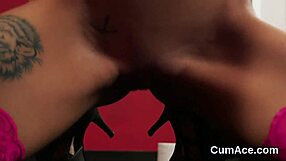 Foxy Idol Gets Cumshot On Her Face Swallowing All The Cream In Wild Bukkake Action!