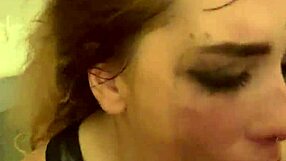 toilet piss whore gets filled with cum from rough use