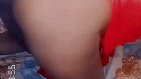 The intriguing pose of a brunette on all fours in an amateur setting.