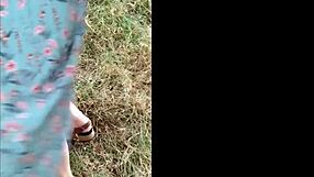 Heading down to the woods where FB2 takes on my wife in naughty outdoor action