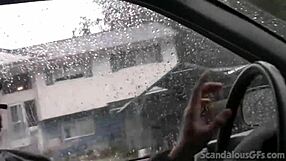 Teen Babe Fingers Herself Wildly In Public Car Ride