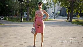 Wow, I cut my dress short and flashed it outside to everyone watching!