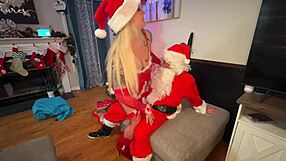 I'm sharing this free video of Santa's little 18+ helper in a Christmas roleplay with teasing lingerie