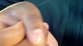 18 year old African engaged slut swallows nut in driveway