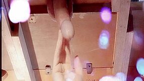 he starts getting milked with teasing handjob and leaks pre cum everywhere