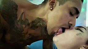 Yo, lucky dude bangs two hotties with giant asses, ends with cumshots on their faces