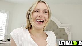 Petite amateur Dylan Moore gets clit baited by Jerry Kovak in hardcore POV