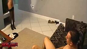 i love how this blonde milf dances while smoking and gives a hot blowjob in lingerie