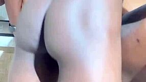 A hot kitchen fuck with my boy makes my juicy pussy so creamy and wet 😏