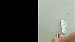 stomping through the garden yard with everything appearing tiny from my tall height perspective 🏡