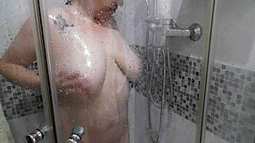 Stepmom With Massive Tits In The Shower I Spy On Her And Jerk Off Quietly