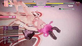 Two passionate lesbians engaged in a fierce battle of fingering and masturbation. Their intense anal play led to explosive sex.