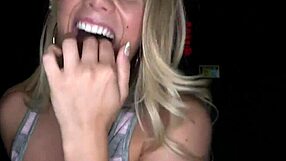 Feeling So Aroused as Gloryhole Babe Masturbates During Intense Sucking