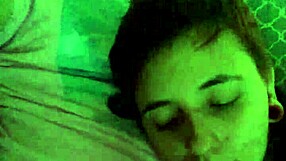 This slut eagerly sucks her boyfriend's fat cock until he cums in her mouth.