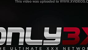 only3x trailer shows kortney kane in big boobs and heels scene with shaved pussy action.