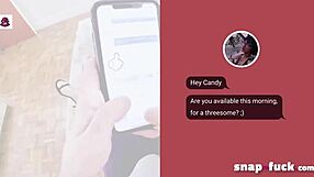 Horny babes Candy and Mya banged by one guy