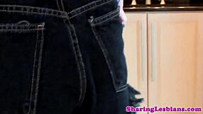 Lesbian couple in bikinis fingering and having oral fun together!